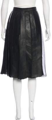 Nicholas Leather Pleated Skirt w/ Tags