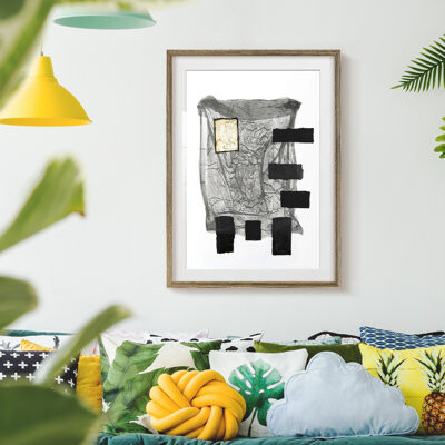 Winston Porter Indigo Arch II Framed Print