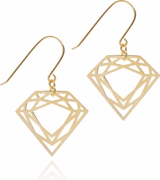Myia Bonner Gold Classic Diamond Earrings