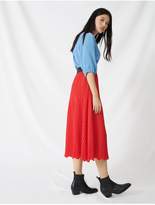 Thumbnail for your product : Maje Long Skirt With Chevron Pleat