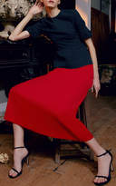 Thumbnail for your product : Emilia Wickstead M'O Exclusive Percy Ruffle-Trimmed Peplum Top