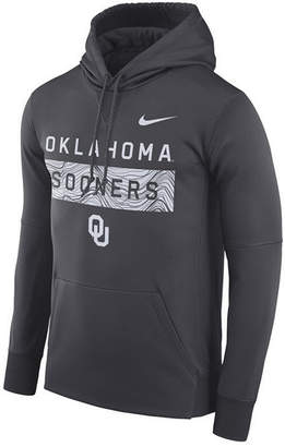 Nike Men Oklahoma Sooners Staff Pullover Hooded Sweatshirt