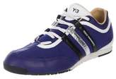 Thumbnail for your product : Y-3 Leather-Trimmed Woven Low-Top Sneakers