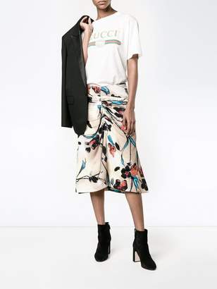 Marni Lucid print gathered skirt