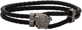 Thumbnail for your product : Versace Black & Gunmetal Medusa Bracelet