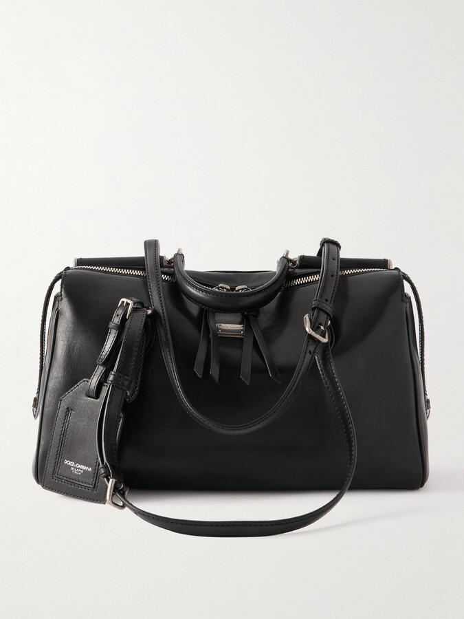 Dolce & Gabbana Vittoria Leather Shoulder Bag - Black