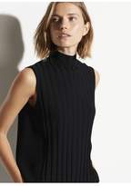 Thumbnail for your product : Vince Sleeveless Mixed Rib Turtleneck