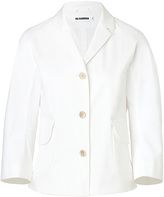 Thumbnail for your product : Jil Sander Stretch Cotton Crop Sleeve Blazer