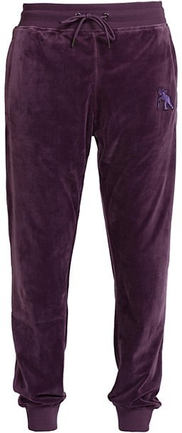 velour track pants men