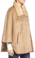 Thumbnail for your product : Ellen Tracy Women's Faux Shearling Cape