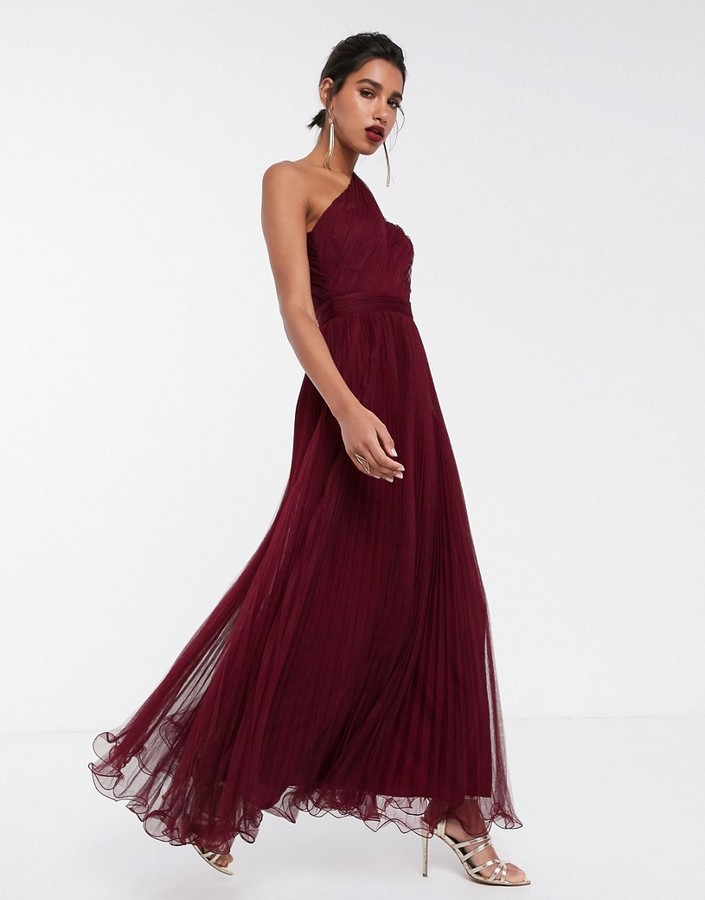 asos red evening dress