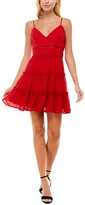 Thumbnail for your product : Trixxi Juniors' Clip-Dot Tiered Dress