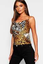 Thumbnail for your product : boohoo Chain Scarf Animal Cowl Cami
