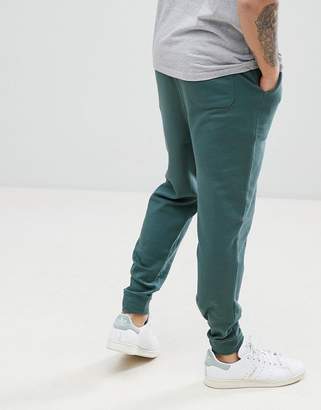 ASOS DESIGN Drop Crotch Joggers In Washed Green