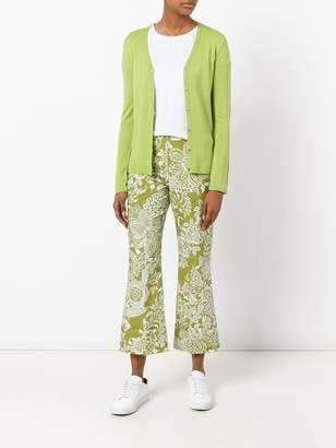 Fay printed cropped trousers