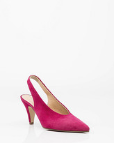 Thumbnail for your product : Le Château Italian-Made Leather Pointy Toe Slingback