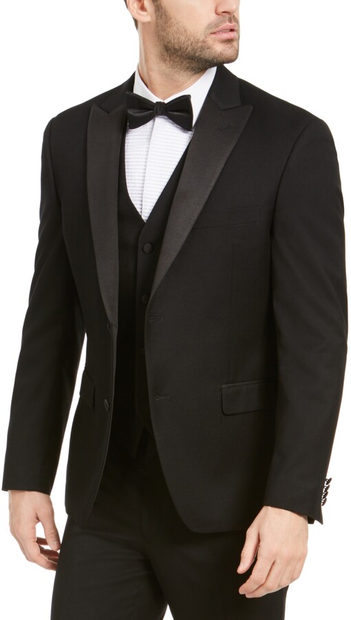 macy's black tuxedo dress