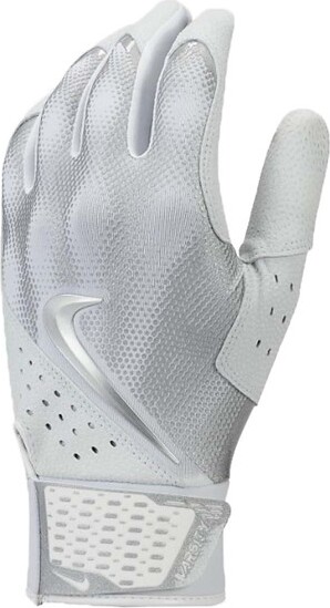 Men's Nike Alpha Varsity Baseball Batting Gloves White 2XLarge