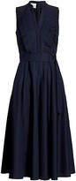 Thumbnail for your product : Akris Punto Sleeveless Pleated Midi Dress