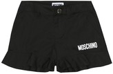 Thumbnail for your product : MOSCHINO BAMBINO Logo stretch-cotton shorts