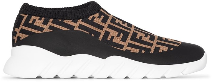 fendi ff sock sneakers