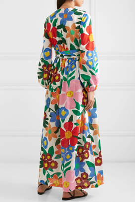 Mara Hoffman Luna Floral-print Organic Cotton Maxi Dress - Blue