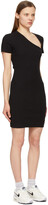 Thumbnail for your product : John Elliott Black Cotton Rib Asymmetrical Dress