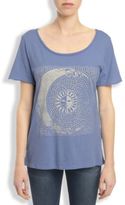 Thumbnail for your product : Lucky Brand Lucky Lotus Sketched Moon Yoga Tee