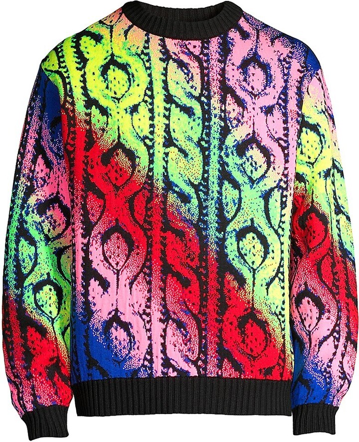 Gradient stripe mohair-blend jumper Farfetch Kleidung Pullover & Strickjacken Pullover Strickpullover 
