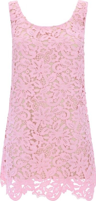 Self-Portrait Floral Lace Mini Dress