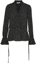Thumbnail for your product : Derek Lam 10 Crosby Printed Silk-jacquard Blouse