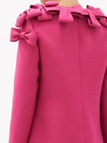 Thumbnail for your product : Valentino Bow-trim Wool-blend Cady Mini Dress - Pink