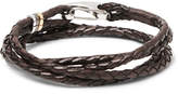 Thumbnail for your product : Paul Smith Woven Leather Wrap Bracelet