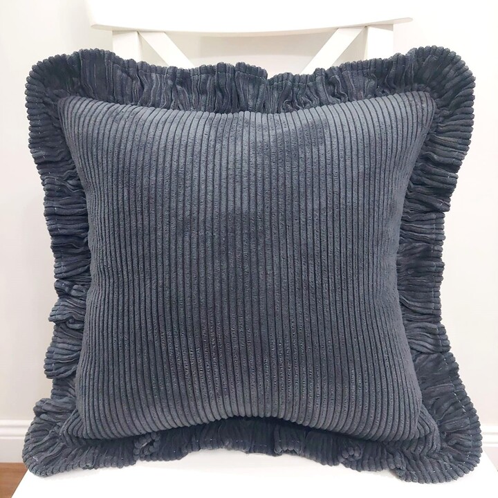 Velvet Frill Pillow Soft Decorative Cushion Cover