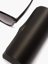 Thumbnail for your product : Cartier Panthere De Square Acetate Sunglasses - Black
