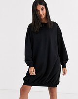 Thumbnail for your product : ASOS DESIGN DESIGN Tall oversized sweat dress in black
