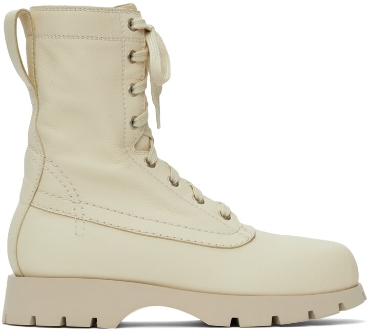 half suede half leather boots