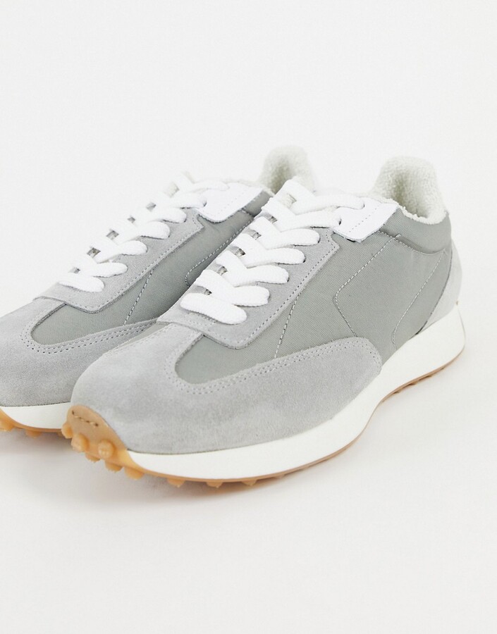 grey suede trainers