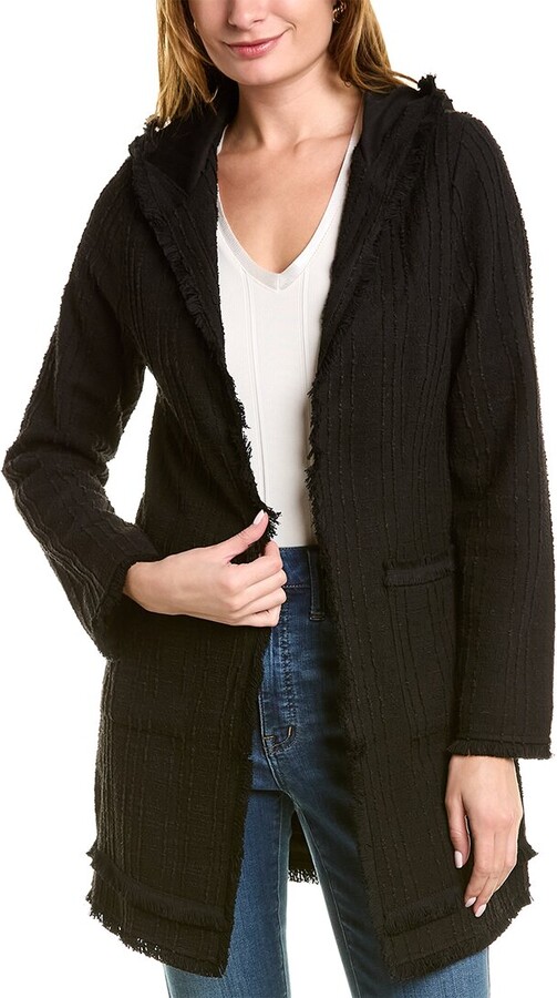 Laundry by Shelli Segal Hooded Boucle Jacket ShopStyle