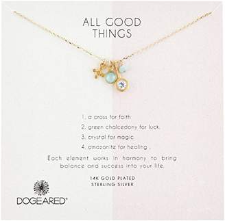 Dogeared Womens Silver Double Link Friends Chain Necklace, 16