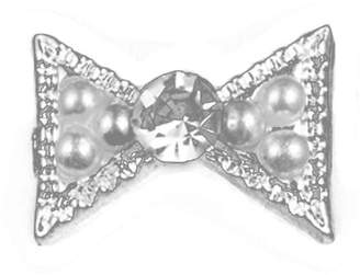 Equipment Generic 10pcs Crystal Bowknot Rhinestones Faux Peal Bead Nail Charms DIY Decoration