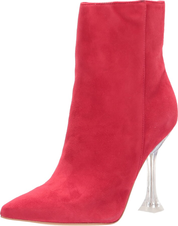 nine west red booties