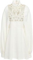 Thumbnail for your product : Giambattista Valli Embroidered Stretch-crepe Mini Dress