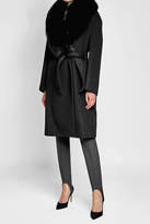 Thumbnail for your product : Roberto Cavalli Virgin Wool Coat with Fox Fur