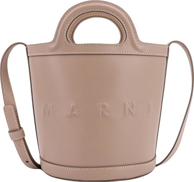 Marni Logo Embroidered Bucket Top Handle Bag - ShopStyle