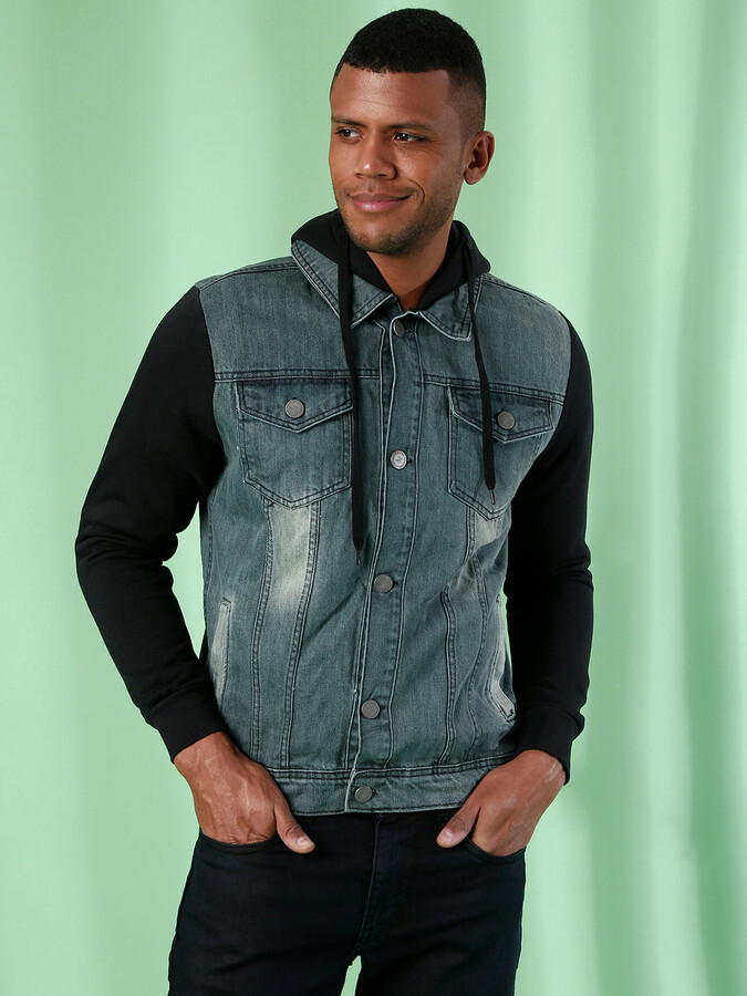 mens denim jacket no sleeves