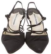 Thumbnail for your product : Manolo Blahnik Pointed-Toe Slingback Pumps