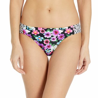 Jessica Simpson Women's Botanica Side-Shirred Hipster Bikini Bottom