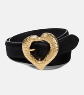 Thumbnail for your product : Saint Laurent Heart calf hair belt
