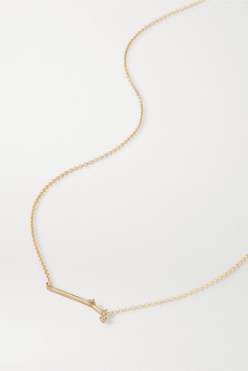 Sarah & Sebastian Celestial Aries 10-karat Gold Diamond Necklace - one size